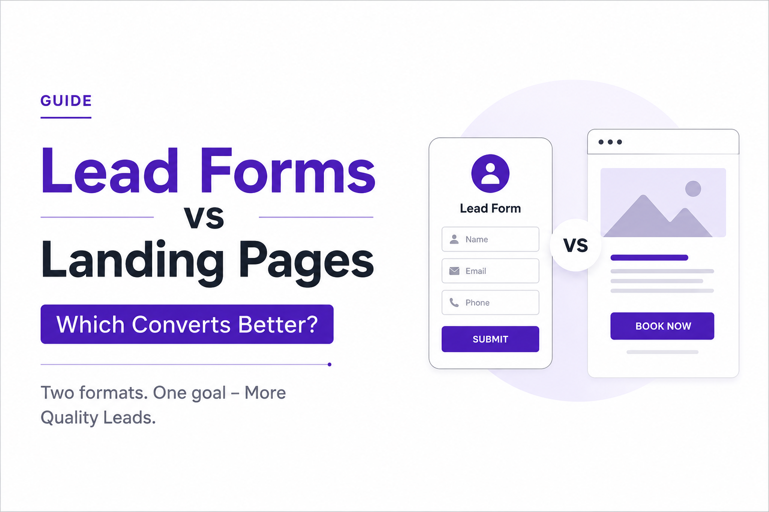Lead Forms vs Landing Pages comparison