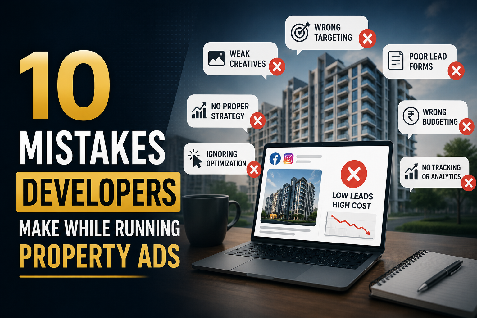 10 mistakes developers make while running property ads